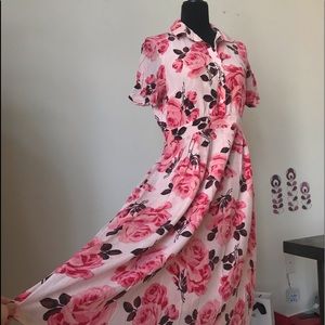 100%silk dress